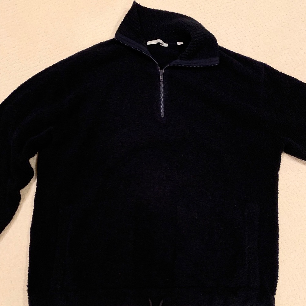 Vince Men’s Half Zip Marled Terry Knit Sweater